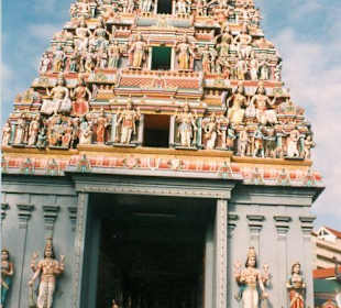 Südindischer Hindutempel Singapur