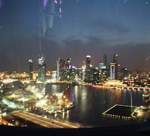 Singapur Flyer, bei Nacht am schönsten.