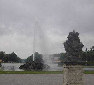 Springbrunnen am Schloss Nymphenburg