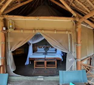 Zeltcamp in Tsavo West