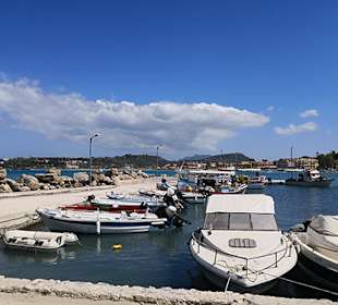 Fischerhafen am Ende des Strandspaziergangs