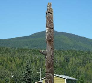 Totempfahl in Kispiox Village