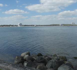 Ausblick vom Steg am Hafen von Niendorf