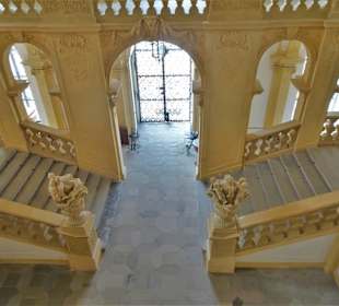 Im Treppenhaus des Schlosses Weissenstein