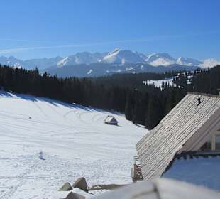 Widok z tarasu karczmy