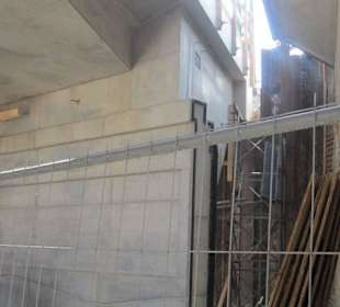 Brücke zum Rhein vor der Verbreiterung