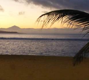 Sonnenuntergang an Strandpromenade Las Canteras