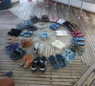 Toller Abschluss, unsere Schuhe standen so da. 