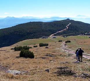 Leitplanken beim Abstieg