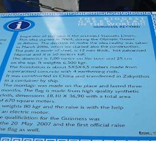 Grösste Fahne Griechenlands