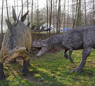 Walka dinozaurów w Bałtowie