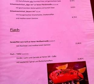 Speisekarte