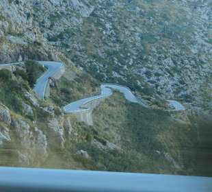 Bardzo kręta trasa Sa Calobra