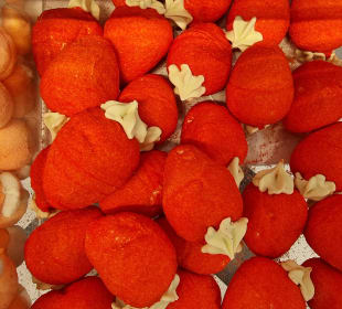 Erdbeeren aus Zucker
