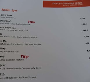 Getränkekarte