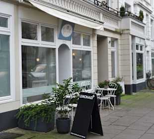 Außenansicht des Café Glück und Selig