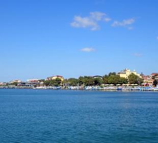 Blick auf das nördliche Strandende
