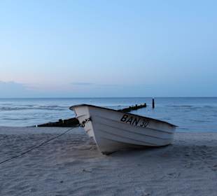 Fischerboot am Strand