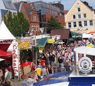 Blick Richtung Westen auf die Hafenstraße