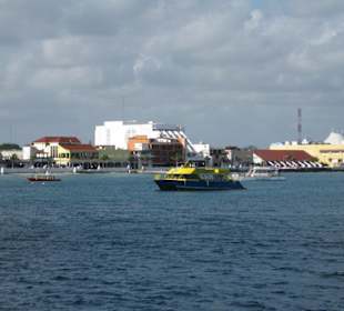 Blick von der Fähre auf Cozumel