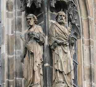 Blick zum Dom von Aachen