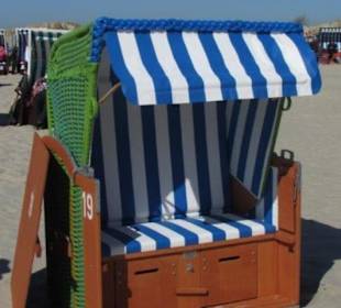 Janneke -Strandkorb am Hauptbadestrand