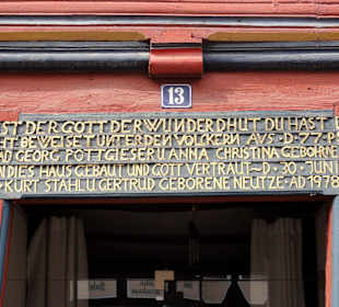 Türsturz eines alten Fachwerkhauses