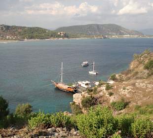 Haseninsel, Blick z. Strand Sarigerme Park