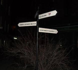 Oznakowanie na głównym kampusie