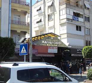 Markteingang in Manavgat, gute Preise