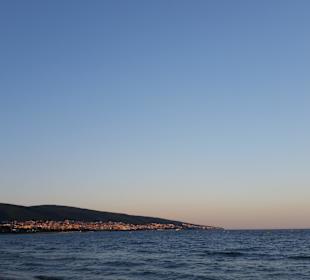 Sonnenstrand am Abend