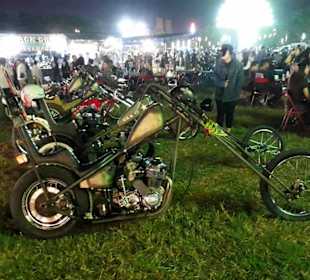 Abendstimmung bei den Bikern