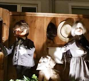 Motive über den Verkaufsbuden Bewegen sich