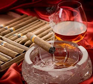 Cigar and rum