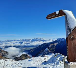 Ausblick auf zig Berge