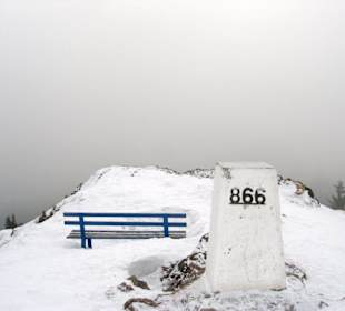 Ruppberggipfel im Nebel