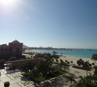 Ausblick auf den Strand