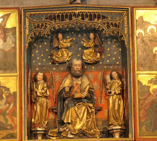 Innenbesichtigung der Sebalduskirche, Nürnberg