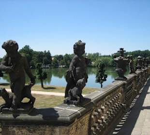 Aussicht von der Terrasse/Schloss Moritzburg