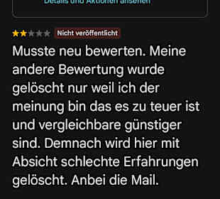 Zu teuer / schlechte bewertungen werden gelöscht