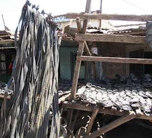 Unterwegs auf einem einheimischem Markt in Kisumu.