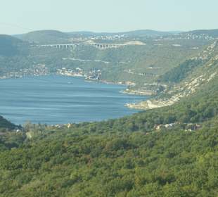 Blick auf Bakar und Bucht von Bakar