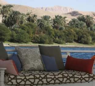 Luxor-Assuan auf Dahabeya: gemütliche Sitzecken
