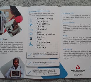 Klinikprospekt Old Dispensary