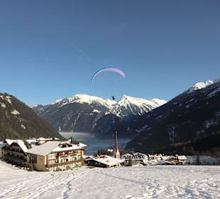 Landeanflug in Finkenberg