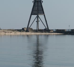 Die Kugelbake am Übergang von Elbe zur Nordsee