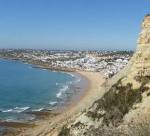 Blick auf Praia da Luz (Strand des Lichts) 