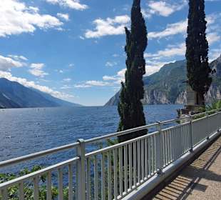 Mit dem Fahrrad herrlicher Blick 