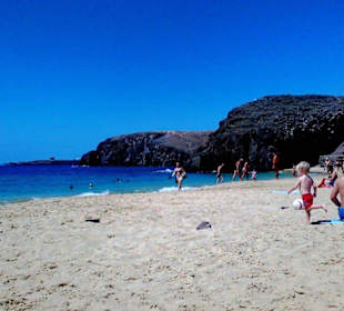 Blick vom Papagayo Strand