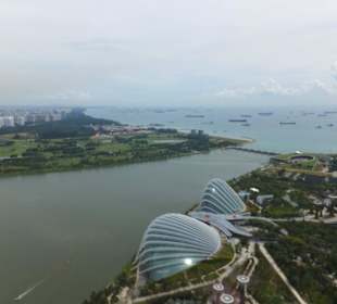 Widok z Marina Bay na zatokę
